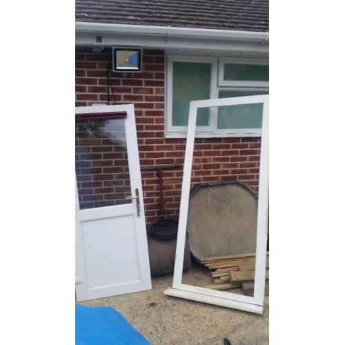 White upvc door