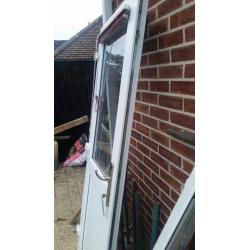 White upvc door