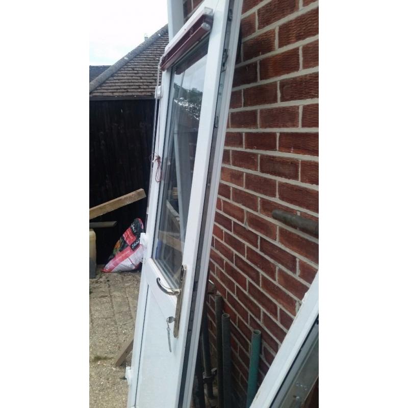 White upvc door