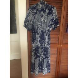 Vintage blue and white dress