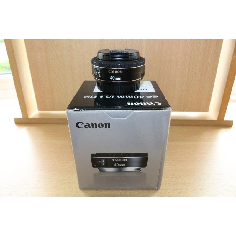 Canon 40mm f/2.8 stm pancake lens