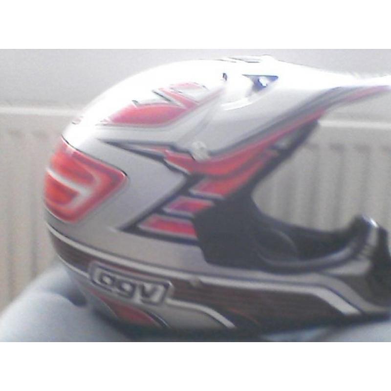 Motocross crash helmet like new size small.