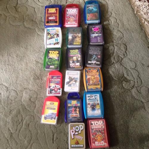 17 packs of Top Trumps