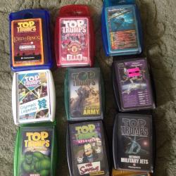 17 packs of Top Trumps