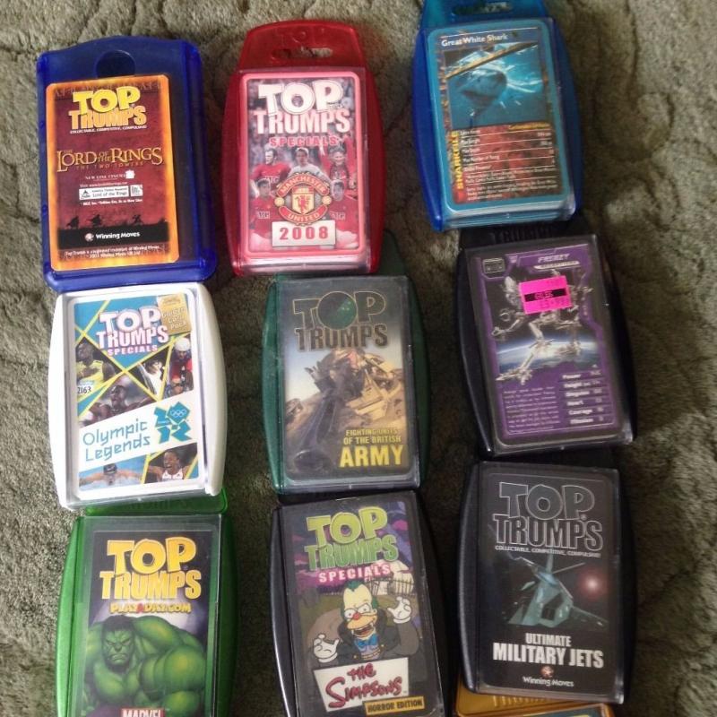 17 packs of Top Trumps