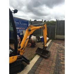 Mini digger 2007 Jcb 8014 no vat