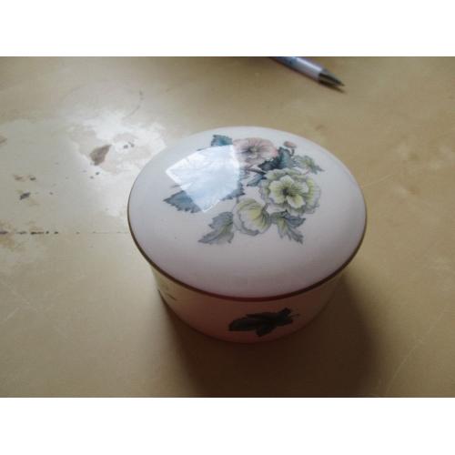 Royal Worcester Woodland Pattered Pin Dish with Lid.