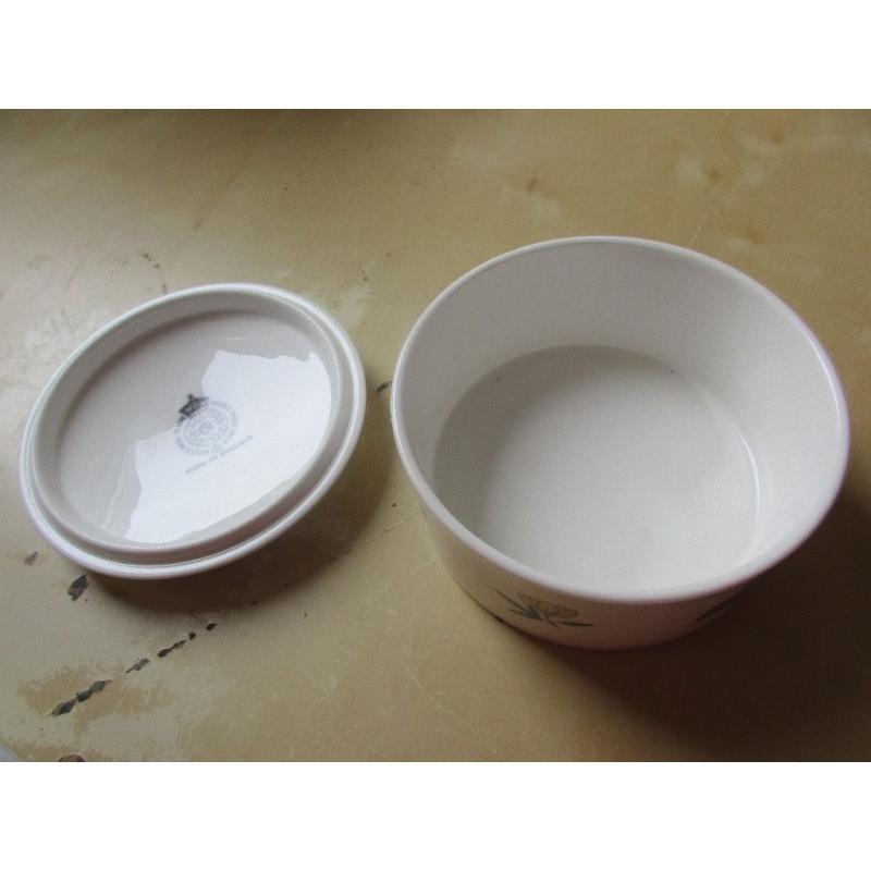 Royal Worcester Woodland Pattered Pin Dish with Lid.