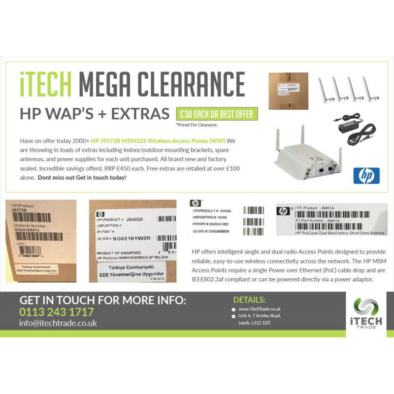 HP ProCurve Wireless Access Points - MAD CRAZY CLEARANCE!