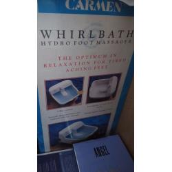 carmen whirle bath and foot massager