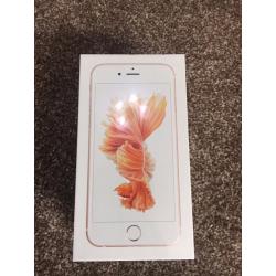 iPhone 6s 64gb Rose Gold, Brand New Sealed.
