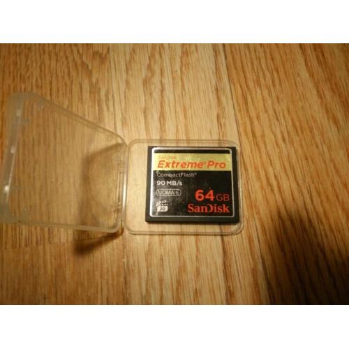 Sand Disk -Extreme pro 64GB compact flash card- 90Mb/s UDMA 6