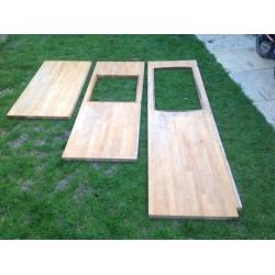 Solid wood kitchen worktops