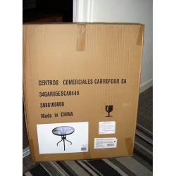 garden table new in box