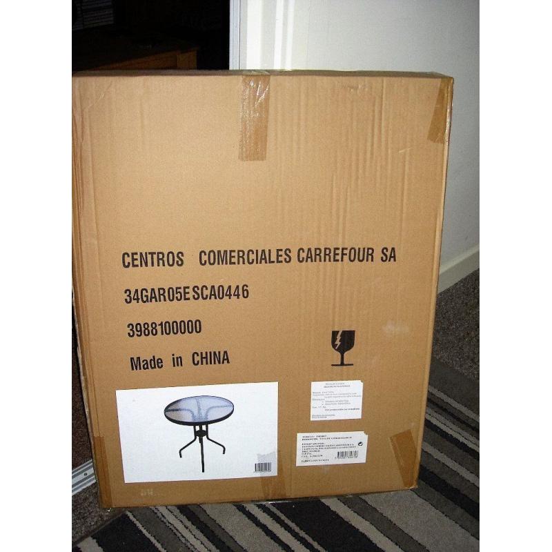 garden table new in box