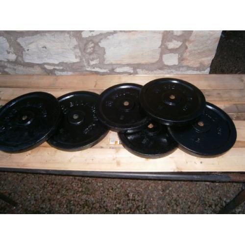 160kg of heavy cast one inch plates, will split