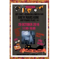 Bohemia Magical Mystical Halloween Arts Craft Design Fair at Greyfriars Kirk