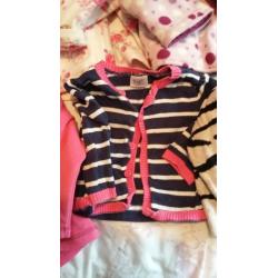 bundle of baby girl coats, jumpers and cardis
