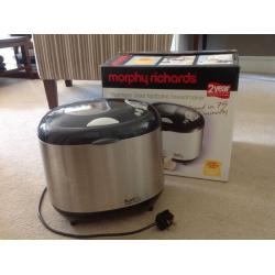 MORPHY RICHARDS FASTBAKE STAINLESS STEEL BREAD MAKER MACHINE