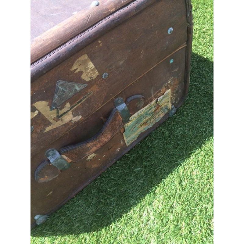 Large Victorian travel trunk