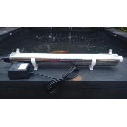 STAINLESS STEEL UV STERILISER FILTER 25W 240V POND OR AQUARIUM