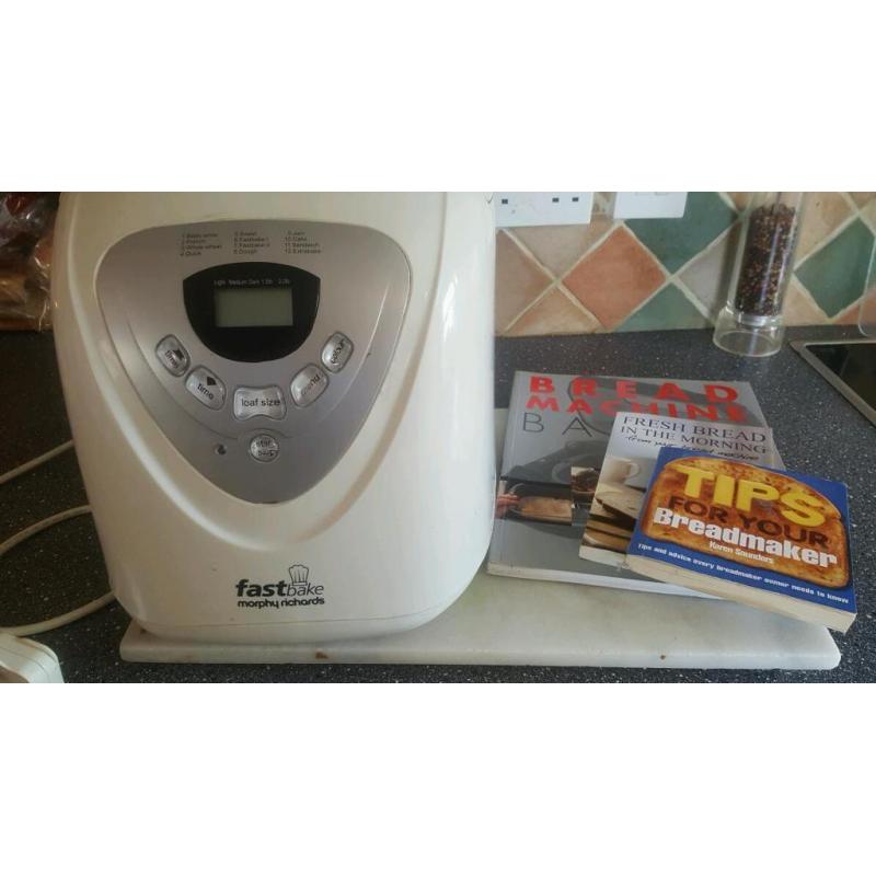 Morphy Richards breadmaker and three books