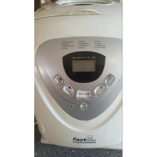 Morphy Richards breadmaker and three books