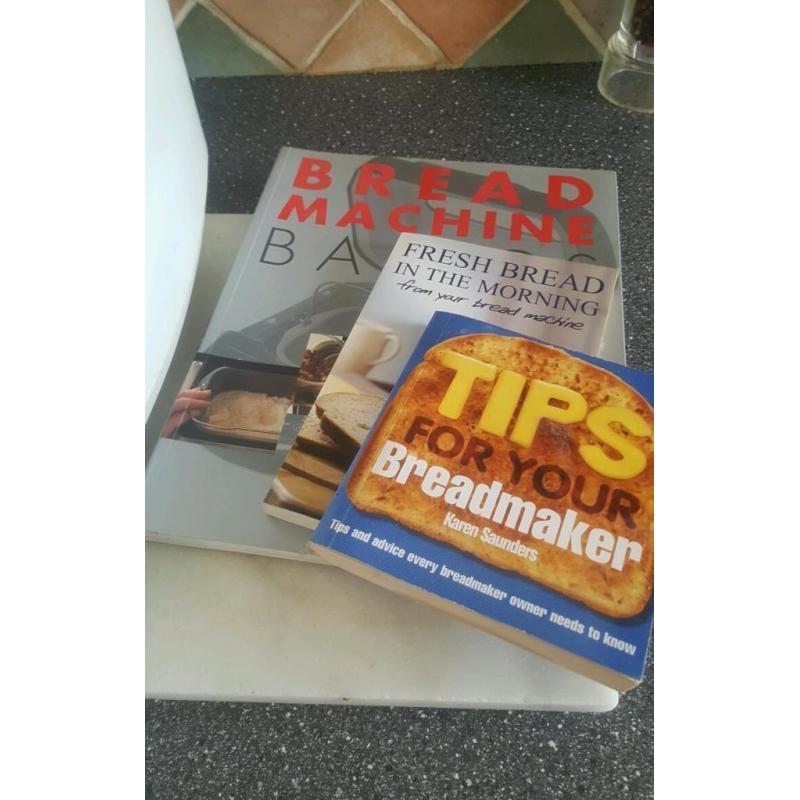 Morphy Richards breadmaker and three books