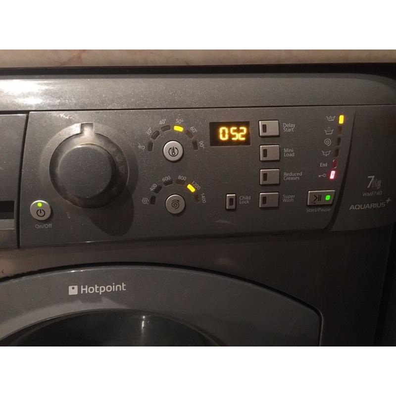 Graphite Hotpoint 7KG Washing Machine