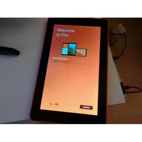 Fire Tablet, 7" Display, Wi-Fi, 8 GB (Orange) 