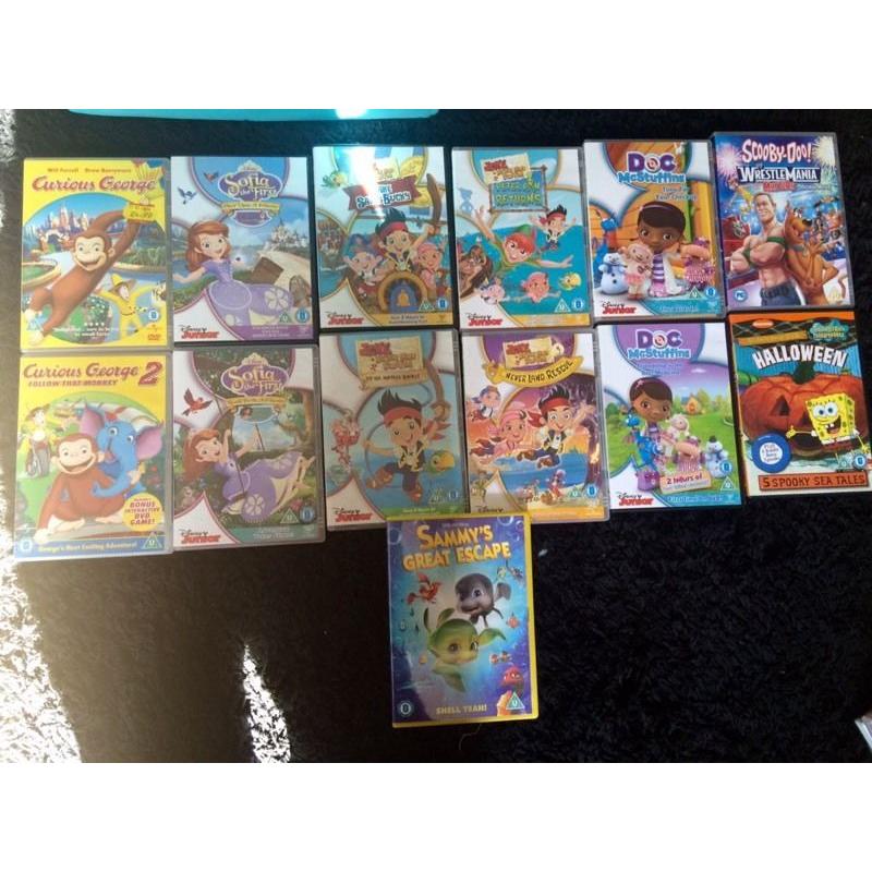 Kids DVDs Sofia Jake George doc me stuffins