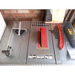 Performance Power 1500W, 254mm Table Saw / Bench Saw Complete With Stand & 3 blades