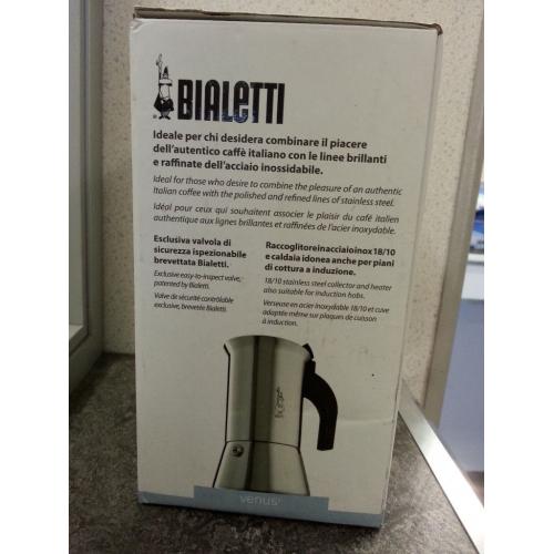 Bialetti Elegance Venus Induction 6 Cup Stainless Steel Espresso Maker