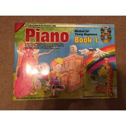 Beginner piano and recorder books