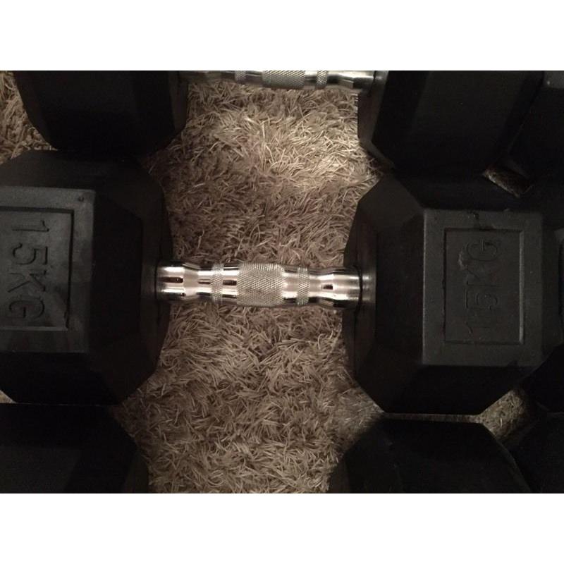 Professional Hex dumbells