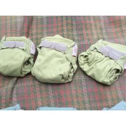Bundle 15 x cloth washable eco reuseable nappies pop-in closer parent + extras