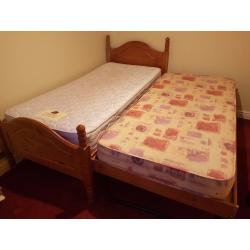 Single bed with pull out guest bed