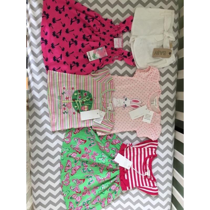 Brand New Baby Girls Clothes 6-12 Months