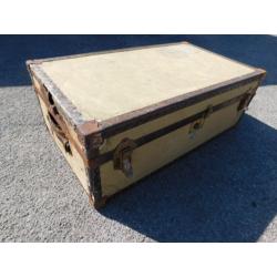 Vintage Watajoy Steamer trunk, gentlemens chest, needs attention or good for parts