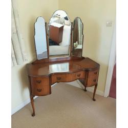 4 piece hard wood bedroom suite