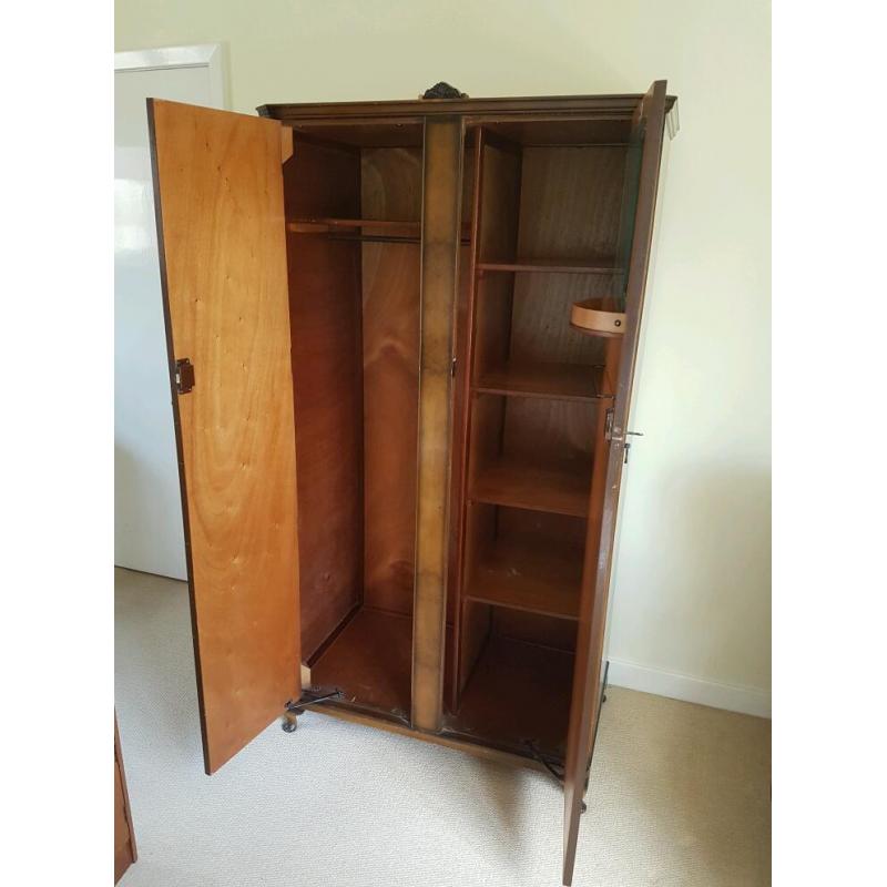 4 piece hard wood bedroom suite