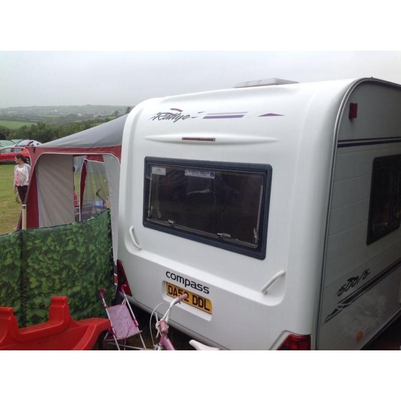 Compass rallye 500/5 2001 5 berth full awning everything you need motor mover very clean