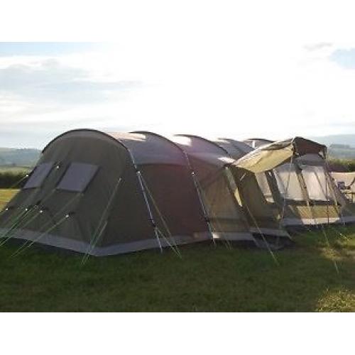 Montana Outwell 6 person tent including extension, groundsheet & fleece carpet