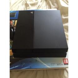 Ps4 500gb boxed with game
