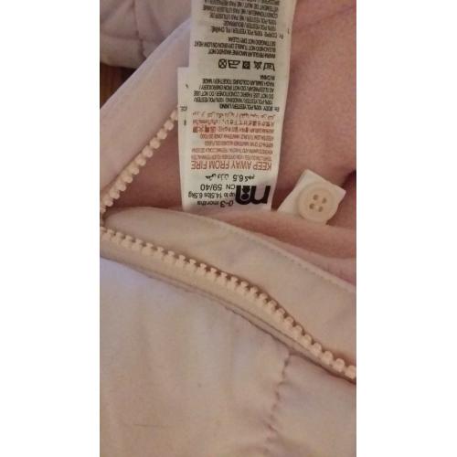 Mothercare pink baby snowsuit jacket 0-3 months