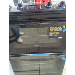 New zanussi ceramic electric cooker black