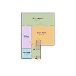 Lovely light spacious studio flat