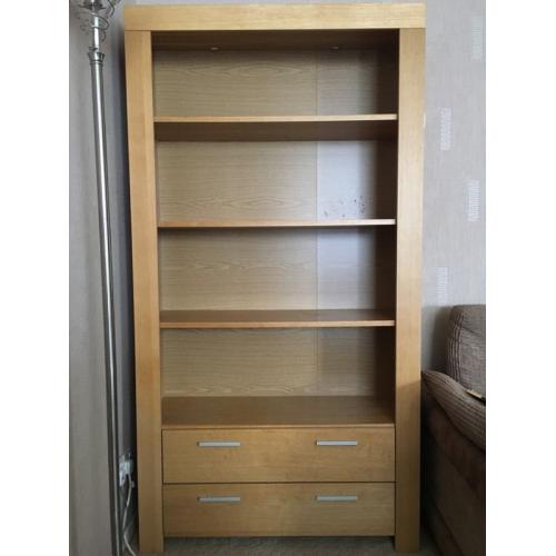 Living room wood cabinet/shelves