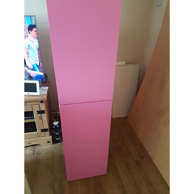 pink chest of drawers x2 please read ad
