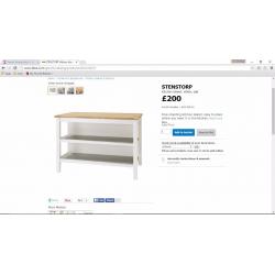 Ikea Stenstorp Kitchen Island Excellent condition!